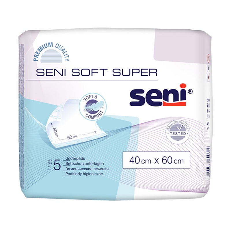 Пелюшки гігієнічні Seni Soft Super 40*60 см, 5 шт